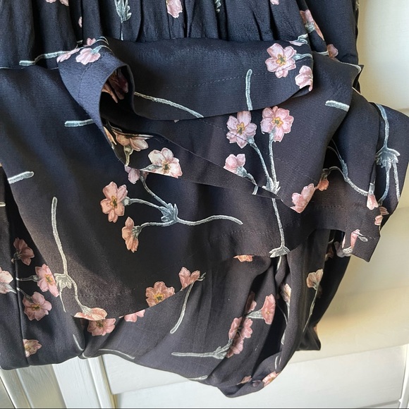 Flynn Skye Tawnya tie-shoulder Jumpsuit cherry blossom botanical floral - Picture 8 of 11